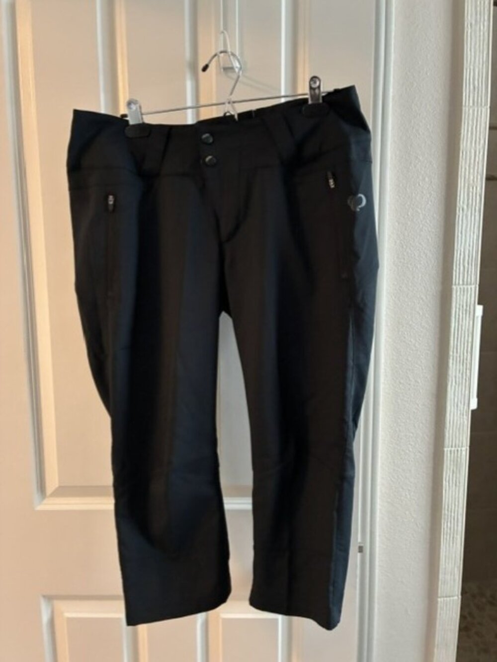 NWOT Pearl Izumi cycling black capri cropped pants adjustable womens size L